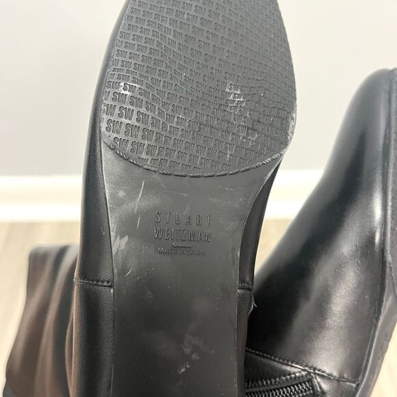 Stuart Weitzman Boots Women’s 9 Black Leather Tall Riding - Picture 8 of 10